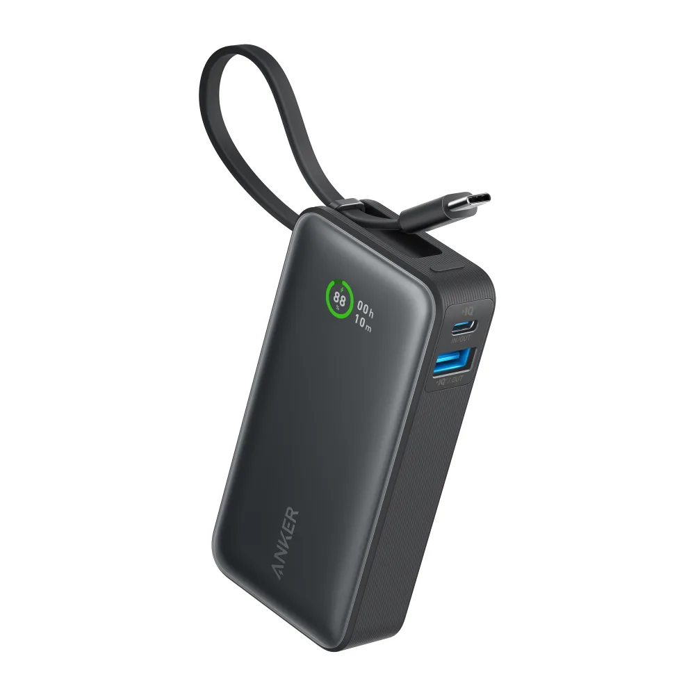 Anker Nano Power Bank 10K with built-in USB-C cable